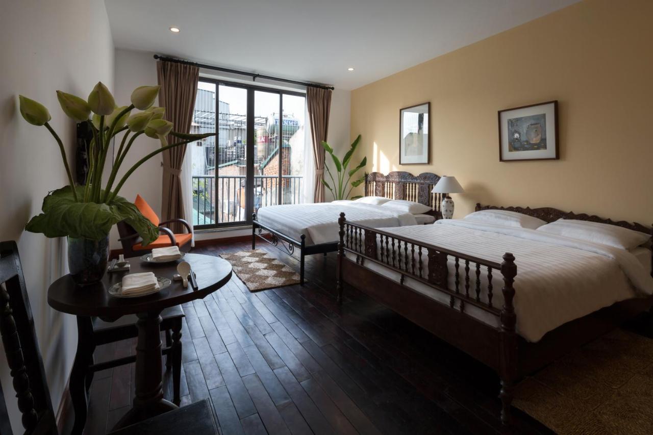 Centraltique Downtown - Bespoke Colonial House Near Hoan Kiem Lake Hanoi Eksteriør billede